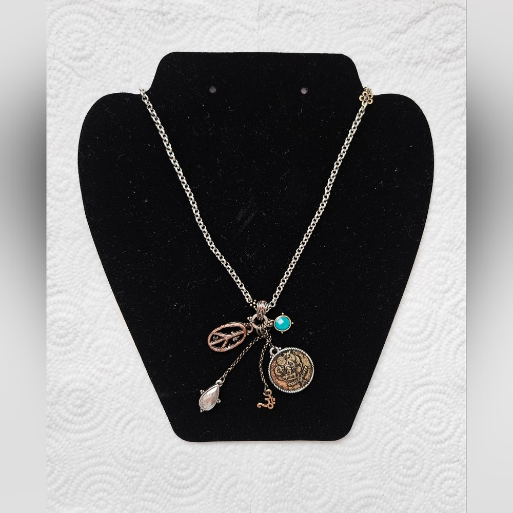 Lucky Brand Necklace, Silvertone